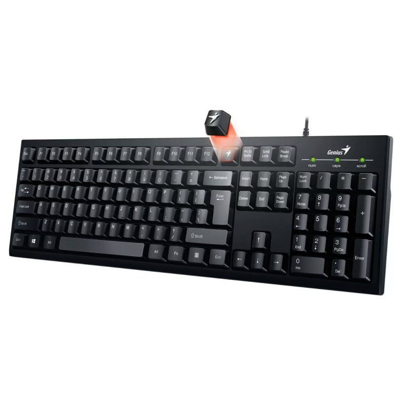 TECLADO GENIUS USB KB-100 SMART AI BL SP