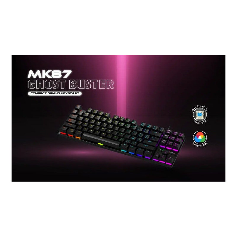 TECLADO MLOGIX MK87 GHOST BUSTER RGB
