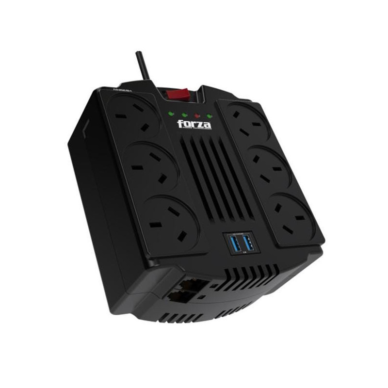 Estabilizador FORZA 1200VA 600W 2USB