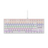 Teclado Gamer Raptor Fireclaw M87 Mecanico Retroiluminado Switch Red Outemu White