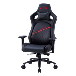 Silla Gamer Xpg Nexus Plus Rdcww Negro Con Rojo Negro Cuero Sintetico