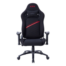 Silla Gamer Xpg Nexus Rdcww Negro Con Rojo Negro Cuero Sintetico