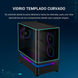 Gabinete Asus Prime Ap202 Tg Argb Black V Templado