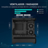 Gabinete Asus Prime Ap202 Tg Argb Black V Templado