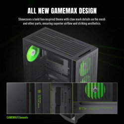 Gabinete Gamemax Leader 2 Bk 4*Fan E-Atx