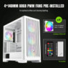 Gabinete Gamemax Leader 2 Wh Blanco 4*Fan E-Atx