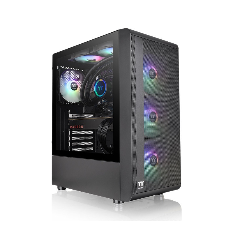 Gabinete Thermaltake S200 Tg Argb Black 4*Fan