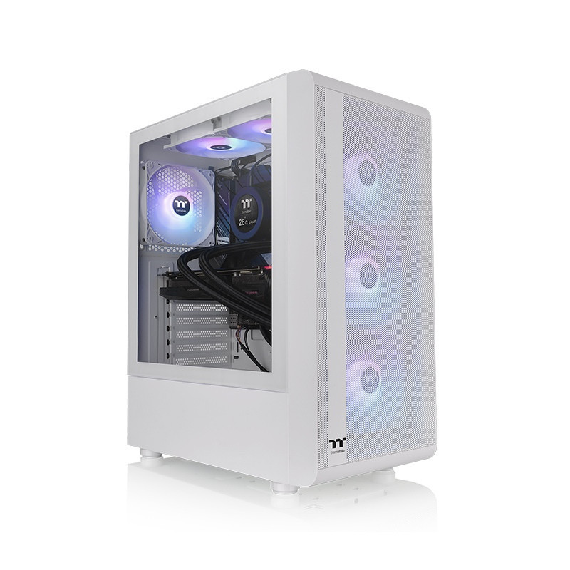 Gabinete Thermaltake S200 Tg Argb White 4*Fan
