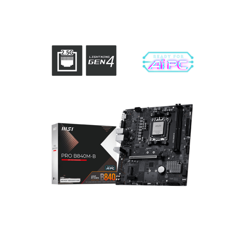 Motherbd Msi Am5 Pro B840M-B Ddr5 Box M-Atx