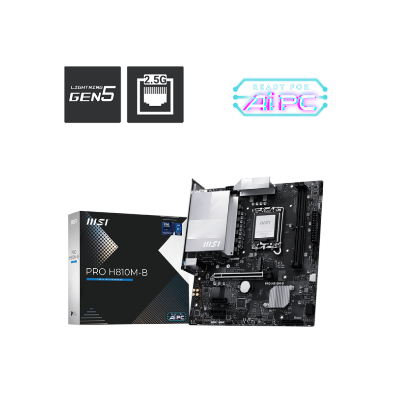 Motherbd Msi S1851 Pro H810M-B Ddr5 Box M-Atx