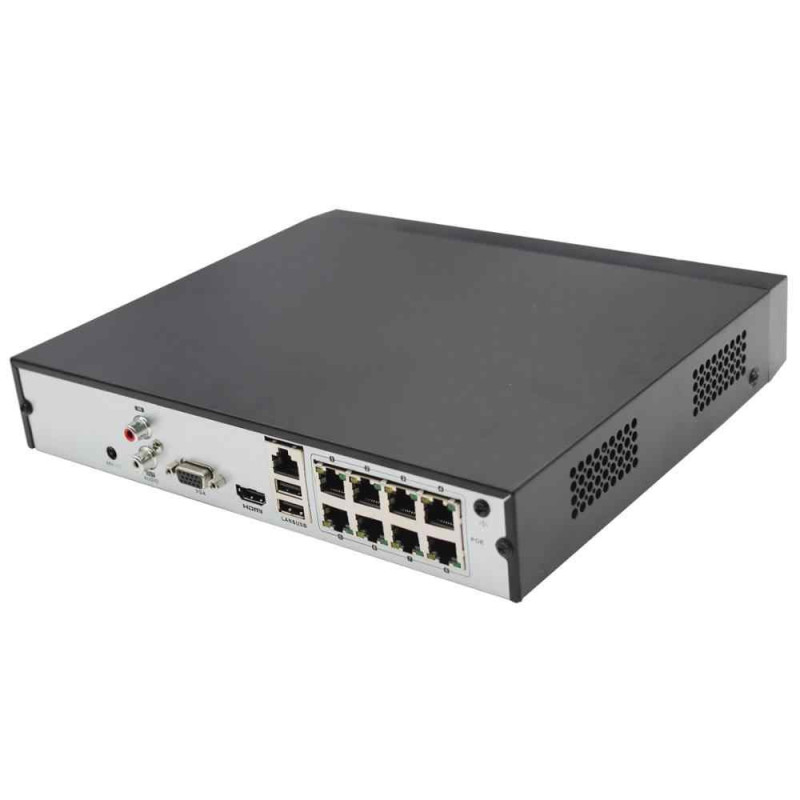 Nvr 4Ch Hilook Nvr-108Mh-D/8P H265  8Poe