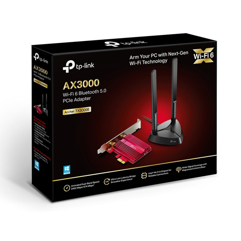 Placa Red Pci-E Tp-Link Tx3000E Wifi 6 Bluetooth 5