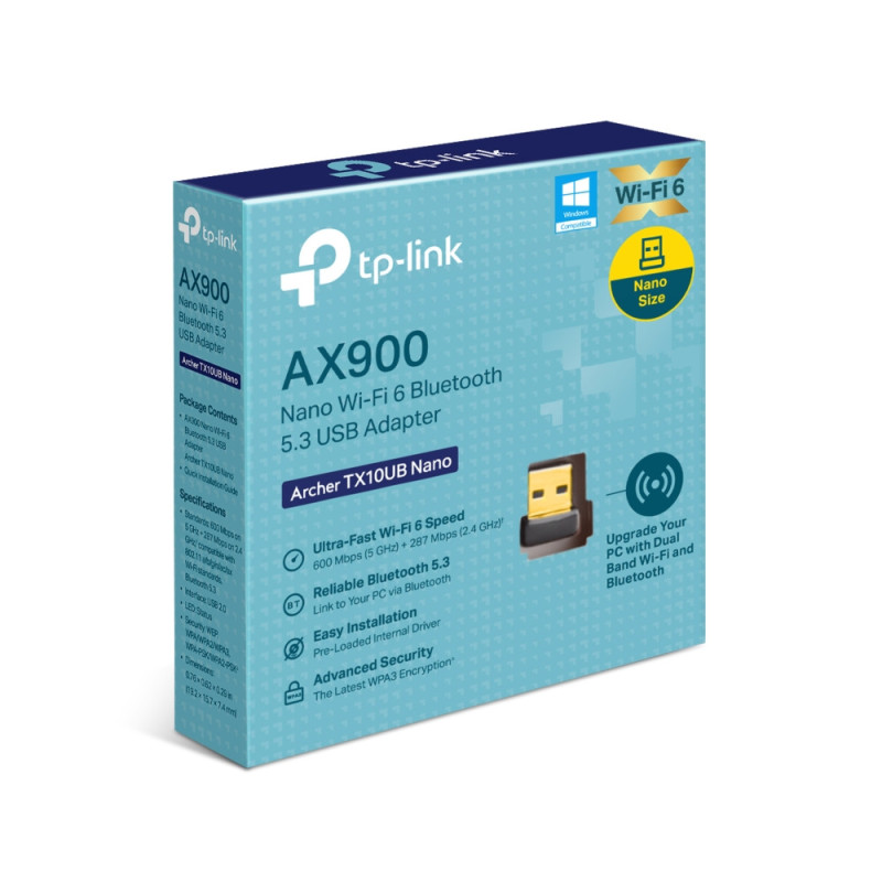 Placa Red Usb Tp-Link Tx10Ub Nano Ax900 Wifi6