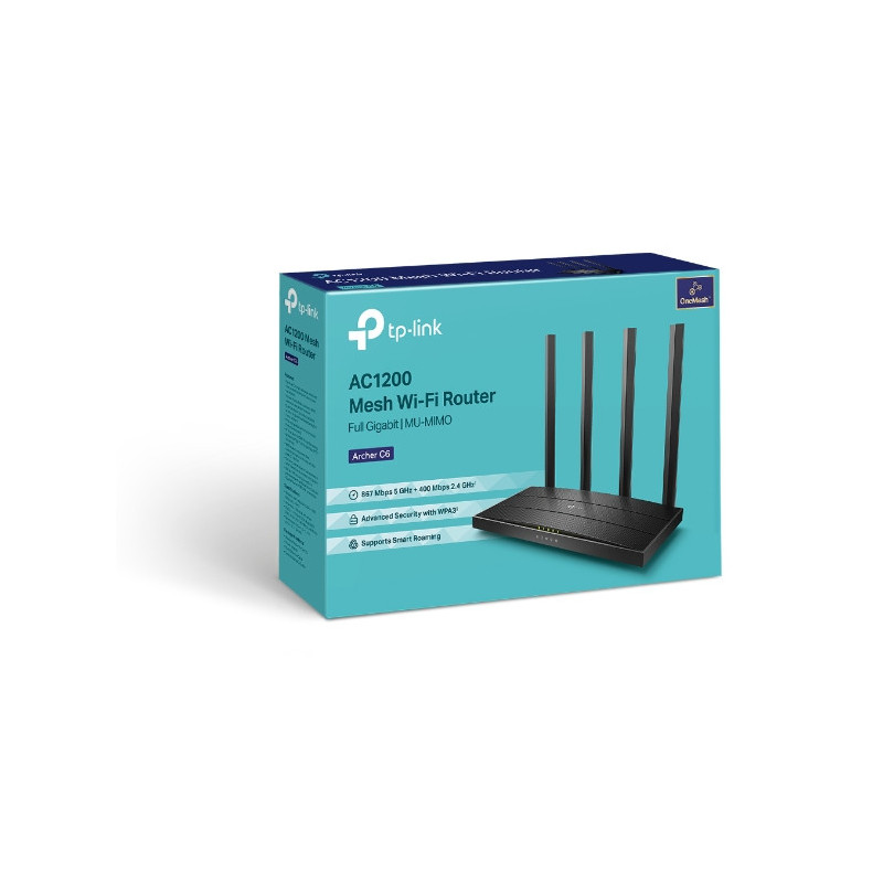 Router 4P Tp-Link Archer C6 Ac1200 Dual Band