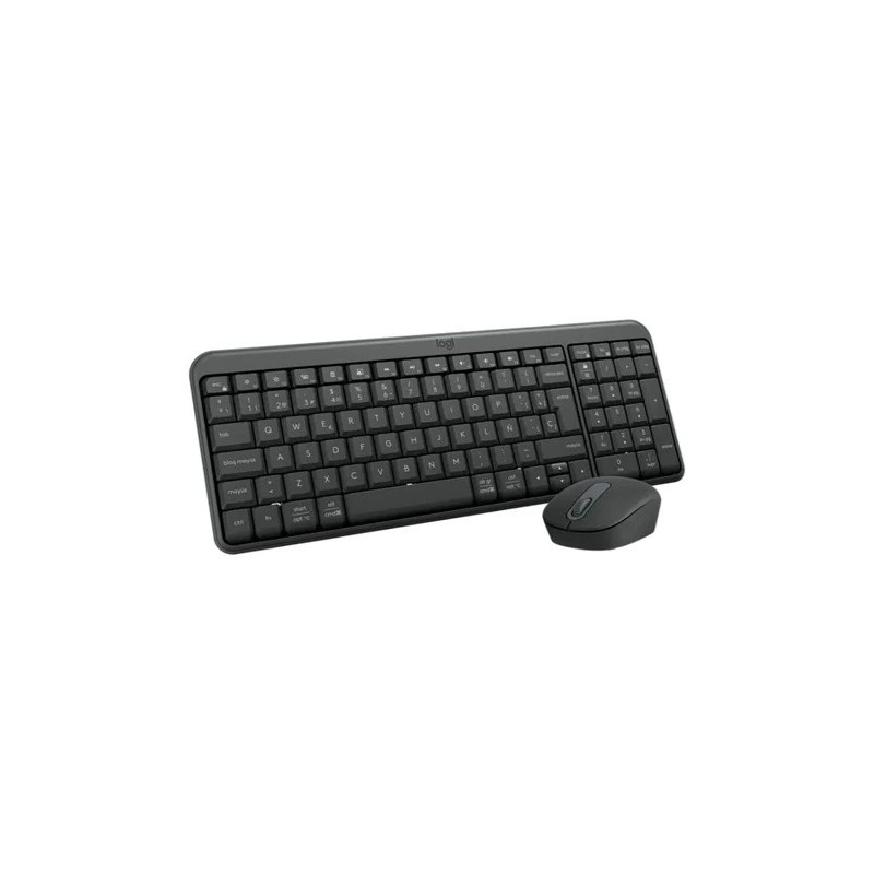 Teclado   Mouse Logitech Mk250 Wireless Black Latino