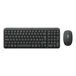 Teclado   Mouse Logitech Mk250 Wireless Black Latino