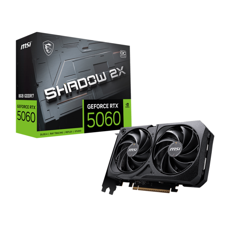 Placa de Video MSI GeForce RTX 5060 8G SHADOW 2X OC