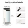 Proyector Kelyx 720P 2Gb+8Gb 180 lumenes Bluetooth/WiFi Android Blanco