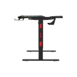 Escritorio Gamer Raptor Glow Station RGB c/elevacion h/80kg c/portavasos + porta auricular
