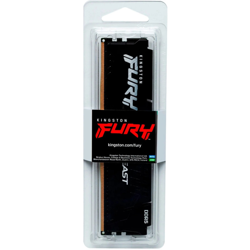 Memoria Ddr5 16Gb Kingston 6400Mhz Cl32 Fury Beast Black