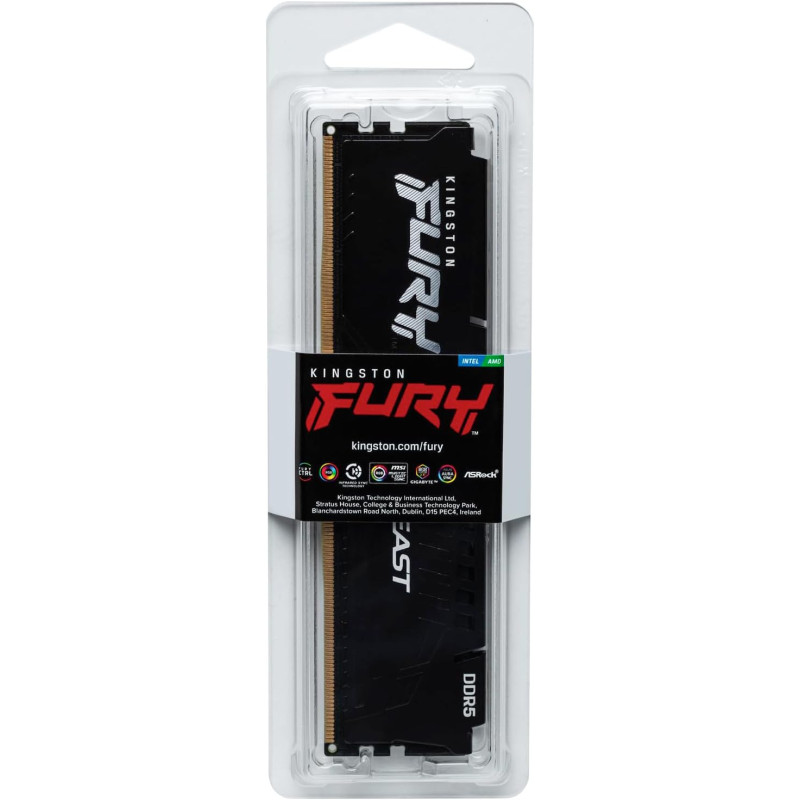 Memoria Ddr5 32Gb Kingston 6400Mhz Cl32 Fury Beast Black