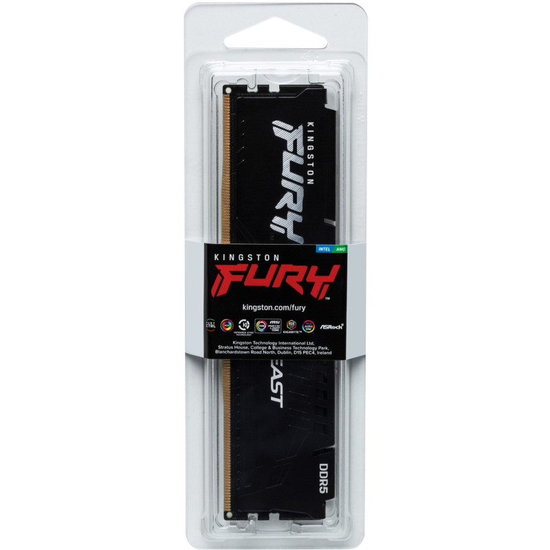 Memoria Ddr5 8Gb Kingston 6000Mhz Cl36 Fury Beast Black