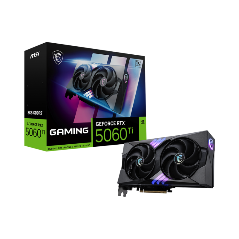 Placa De Video 8Gb Rtx 5060 Ti Msi Gaming Oc Gddr7
