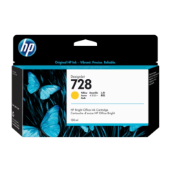 Cartucho F9J65A HP 728 130 ml Yellow Ink Cartucho