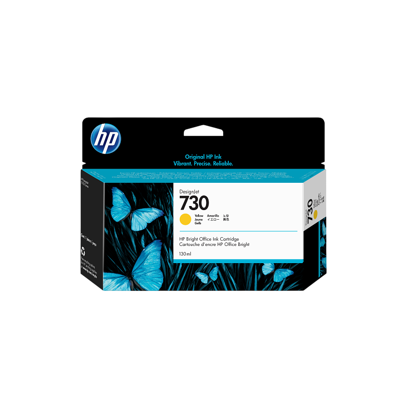 Cartucho P2V64A HP 730 130 ml Yellow Ink Cartucho