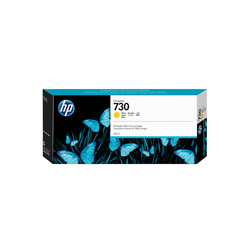 Cartucho P2V70A HP 730 300 ml Yellow Ink Cartucho