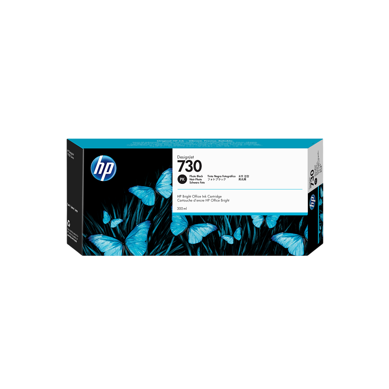 Cartucho P2V73A HP 730 300 ml Photo Black Ink