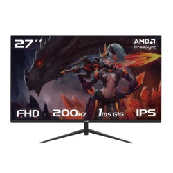 Monitor Gamer Raptor Hawk Eye 27" Frameless IPS FHD 200Hz 1Ms HDMI-DP Negro