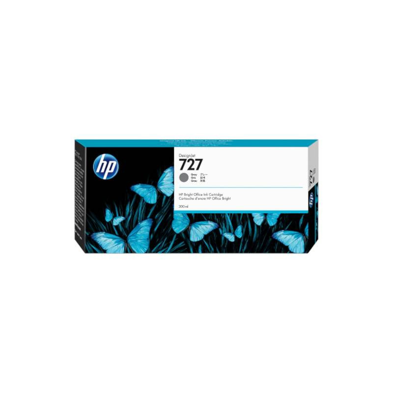 Cartucho F9J80A HP 727 300-ml Gray Ink Cartridge