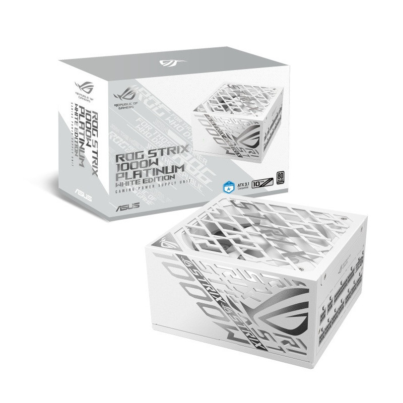 Fuente 1000W Asus 80 Plus Rog Strix Platinum White