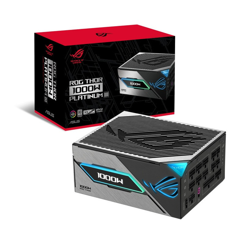 Fuente 1000W Asus 80 Plus Rog Thor 1000P3 Platinum