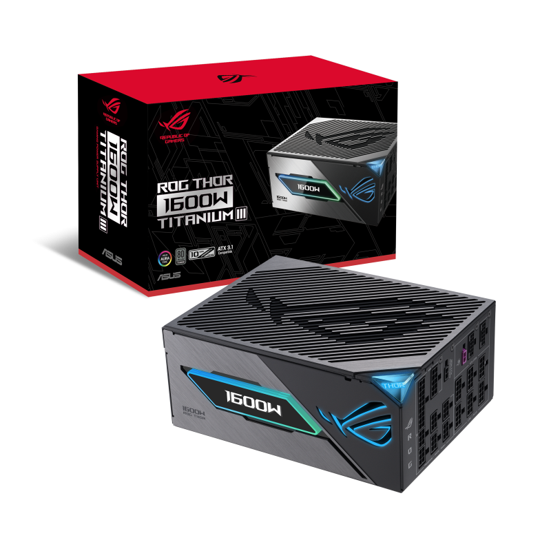 Fuente 1600W Asus 80 Plus Rog Thor 1600P3 Platinum