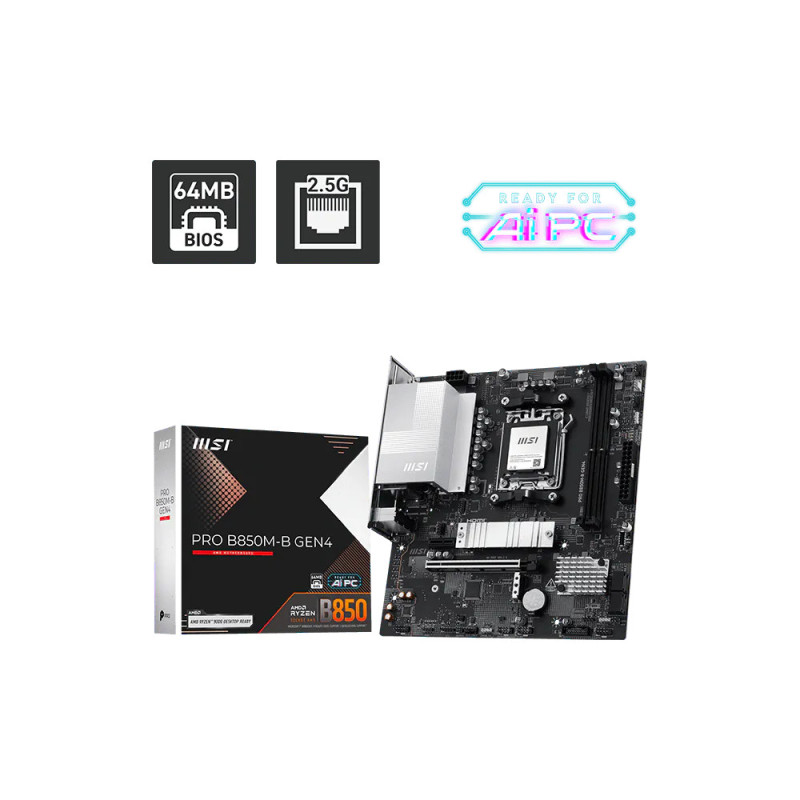 Motherboard Msi B850M-B Am5 Ddr5 M-Atx