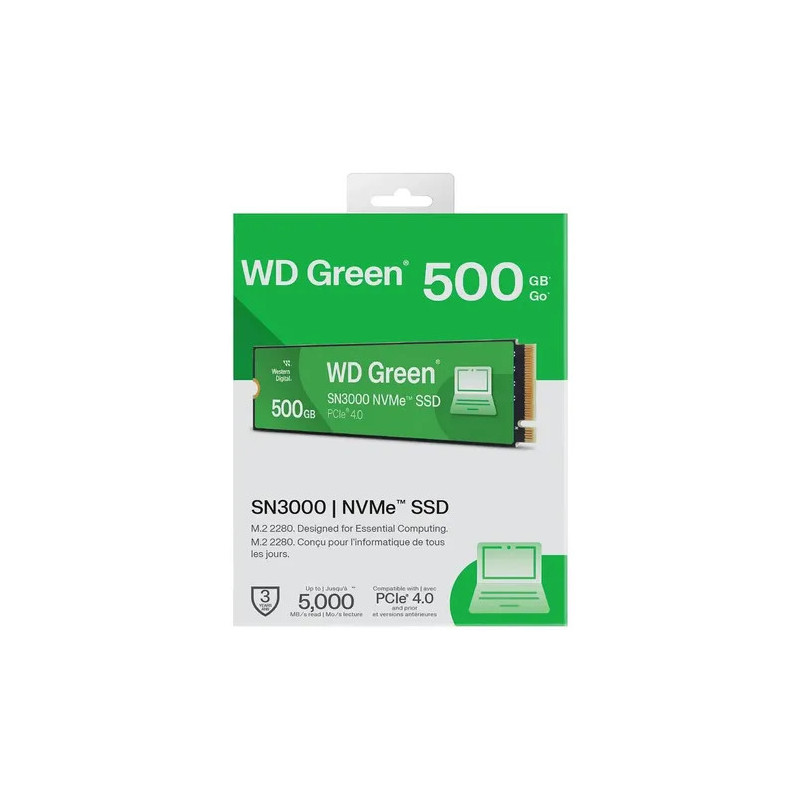 Disco Ssd Wd M.2 Nvme 500Gb Green Sn3000 G4