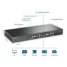 Switch 24P Tp-Link Omada Sg3428Xmpp Adm 4 Sfp