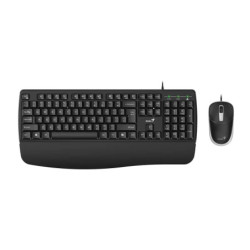 Teclado Mouse Genius Km-123 Usb Black