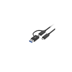 Adaptador Xtech  2 en 1  usb-C a usb-C con Dongle