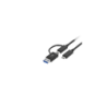 Adaptador Xtech  2 en 1  usb-C a usb-C con Dongle