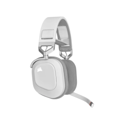 Auriculares gaming CORSAIR HS80 RGB WIRELESS con audio espacial - blanco