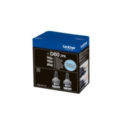 Botella de tinta Brother BTD60 Negra Pack de 2