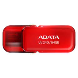 Pen Drive ADATA UV240 64GB USB 2.0 RED