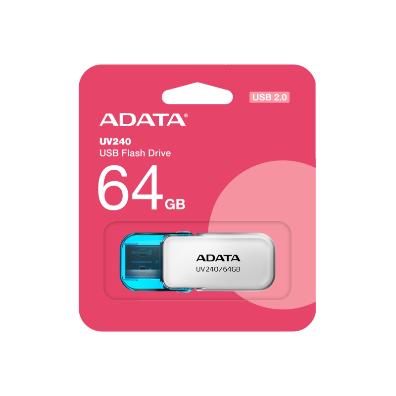 Pen Drive ADATA UV240 64GB USB 2.0 WHITE