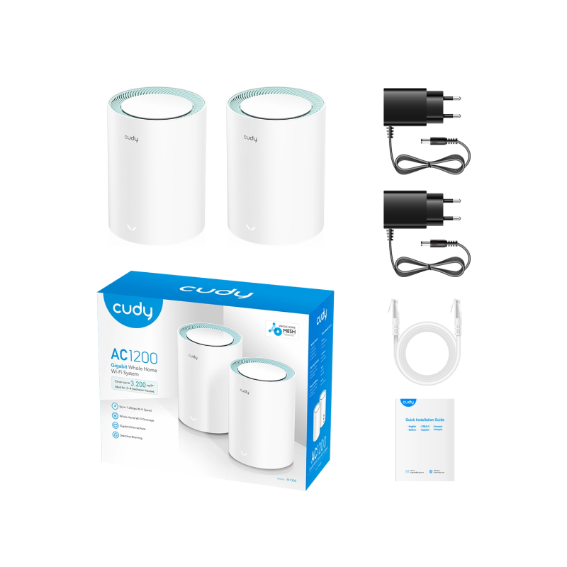 Router Mesh Cudy AC1200 Gigabit 2 pack