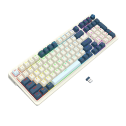 Teclado Redragon Eisa Pro K686 Blanco - Azul