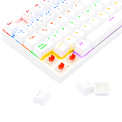 Teclado Redragon Kumara 2 K552 Rainbow Blanco