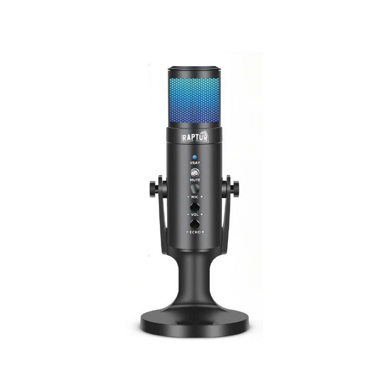 Microfono Raptor Vox PRO RGB USB p/Streaming